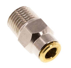 6mm x R1/4'' Push-in Fitting with Male Threads Brass NBRHigh Pressure [2 Pieces]