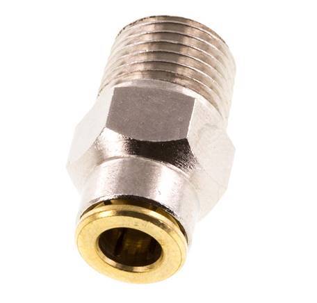6mm x R1/4'' Push-in Fitting with Male Threads Brass NBRHigh Pressure [2 Pieces]