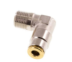 4mm x R1/8'' 90deg Elbow Push-in Fitting with Male Threads Brass NBRHigh Pressure [2 Pieces]
