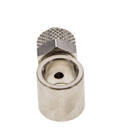 6x4 & G1/8'' Nickel plated Brass Banjo Push-on Fitting [2 Pieces]