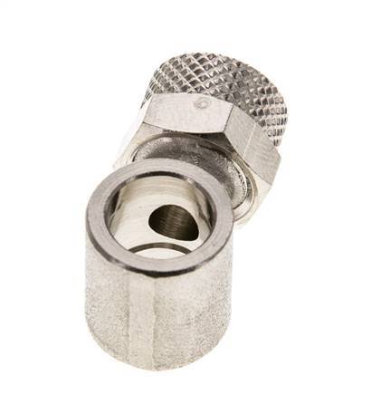 8x6 & G1/8'' Nickel plated Brass Banjo Push-on Fitting [2 Pieces]