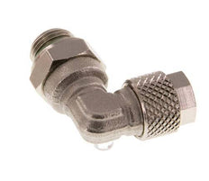 6x4 & G1/8'' Nickel plated Brass Elbow Push-on Fitting with Male Threads FKM Rotatable [2 Pieces]