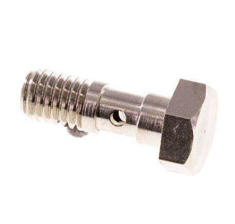 1-way nickel-plated Brass Banjo Bolt with M5 Male Threads L14.5mm [10 Pieces]