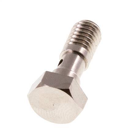 1-way nickel-plated Brass Banjo Bolt with M5 Male Threads L14.5mm [10 Pieces]