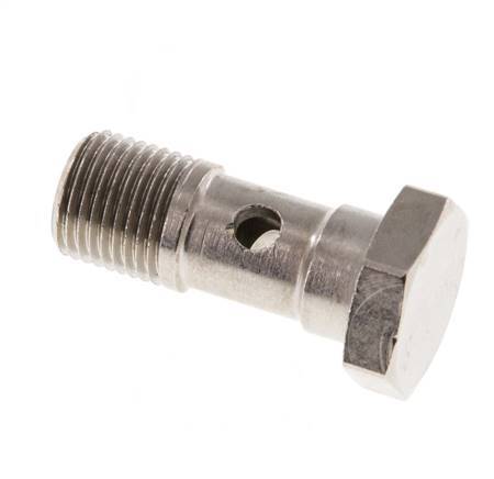 1-way nickel-plated Brass Banjo Bolt with G1/8'' Male Threads L24mm [5 Pieces]