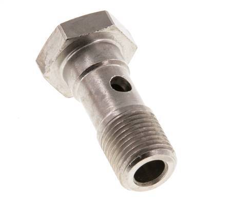 1-way nickel-plated Brass Banjo Bolt with G1/8'' Male Threads L24mm [5 Pieces]