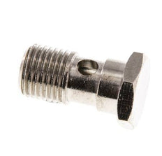 1-way nickel-plated Brass Banjo Bolt with G1/4'' Male Threads L25mm [2 Pieces]