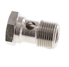 1-way nickel-plated Brass Banjo Bolt with G3/8'' Male Threads L26mm [2 Pieces]