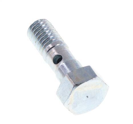 1-way zinc plated Steel Banjo Bolt with M5 Male Threads L16.2mm [5 Pieces]