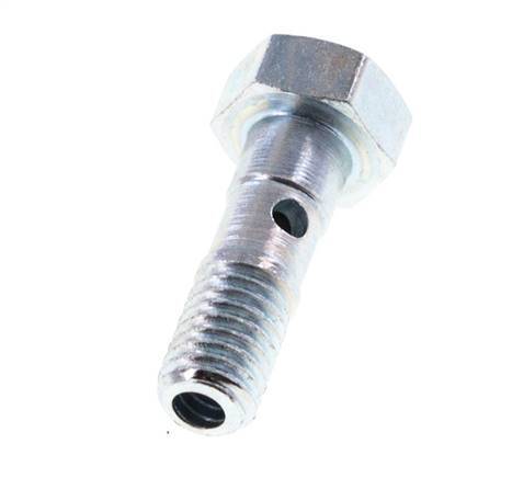 1-way zinc plated Steel Banjo Bolt with M5 Male Threads L16.2mm [5 Pieces]