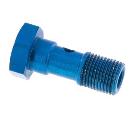 1-way Aluminum Banjo Bolt with G1/8'' Male Threads L25mm [5 Pieces]