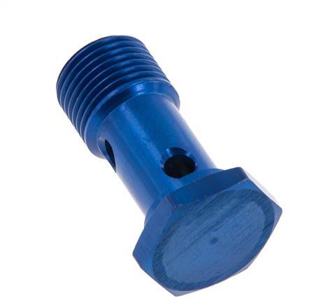 1-way Aluminum Banjo Bolt with G1/2'' Male Threads L45mm