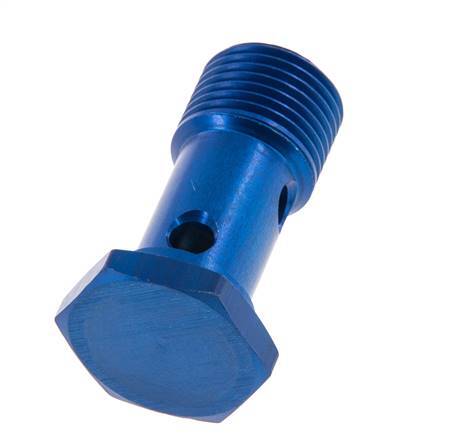 1-way Aluminum Banjo Bolt with G1/2'' Male Threads L45mm