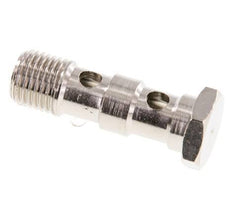 2-way nickel-plated Brass Banjo Bolt with G1/4'' Male Threads L41mm [2 Pieces]