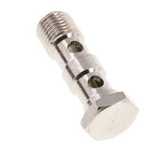 2-way nickel-plated Brass Banjo Bolt with G1/4'' Male Threads L41mm [2 Pieces]