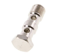 2-way nickel-plated Brass Banjo Bolt with G1/4'' Male Threads L41mm [2 Pieces]