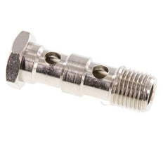 2-way nickel-plated Brass Banjo Bolt with G1/4'' Male Threads L41mm [2 Pieces]