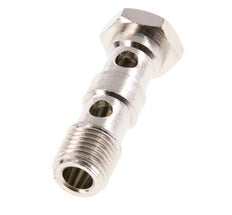 2-way nickel-plated Brass Banjo Bolt with G1/4'' Male Threads L41mm [2 Pieces]