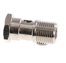 1-way nickel-plated Brass Banjo Bolt with G3/8'' Male Threads L32mm [2 Pieces]