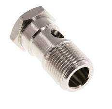 1-way nickel-plated Brass Banjo Bolt with G3/8'' Male Threads L32mm [2 Pieces]