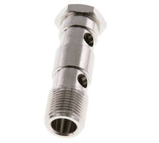 2-way nickel-plated Brass Banjo Bolt with G3/8'' Male Threads L53.5mm