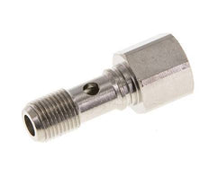 1-way nickel-plated Brass Banjo Bolt with G1/8'' Male and Female Threads L24mm [2 Pieces]