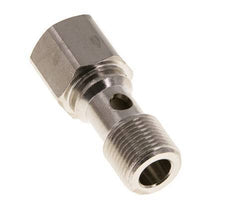 1-way nickel-plated Brass Banjo Bolt with G3/8'' Male and Female Threads L32mm