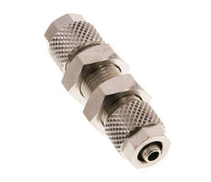 6x4 Nickel plated Brass Straight Push-on Fitting Bulkhead [2 Pieces]