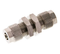 8x6 & 6x4 Nickel plated Brass Straight Push-on Fitting Bulkhead [2 Pieces]