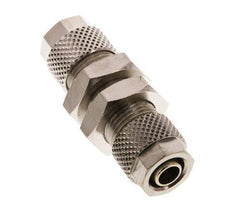 8x6 & 6x4 Nickel plated Brass Straight Push-on Fitting Bulkhead [2 Pieces]