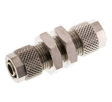 8x6 & 6x4 Nickel plated Brass Straight Push-on Fitting Bulkhead [2 Pieces]