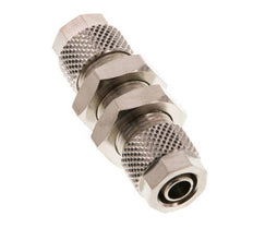 8x6 Nickel plated Brass Straight Push-on Fitting Bulkhead [2 Pieces]