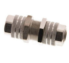 11.6x9 Nickel plated Brass Straight Push-on Fitting Bulkhead