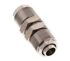 12x10 Nickel plated Brass Straight Push-on Fitting Bulkhead