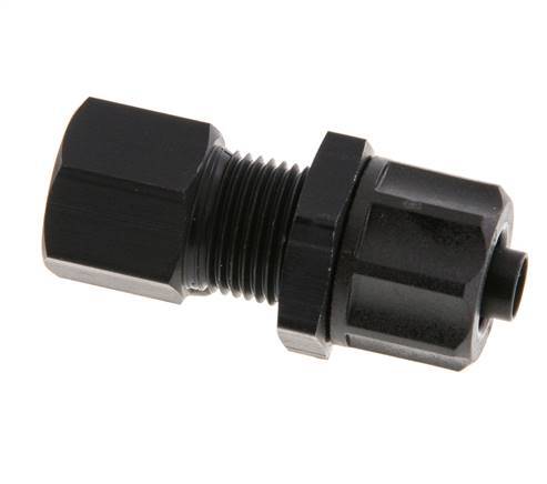 8x6 & G1/8'' Aluminum Straight Push-on Fitting with Female Threads Bulkhead