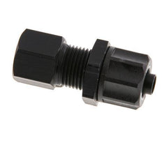 8x6 & G1/8'' Aluminum Straight Push-on Fitting with Female Threads Bulkhead