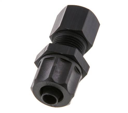 8x6 & G1/8'' Aluminum Straight Push-on Fitting with Female Threads Bulkhead