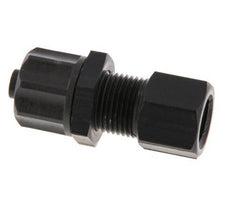 8x6 & G1/8'' Aluminum Straight Push-on Fitting with Female Threads Bulkhead