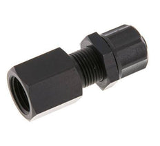 8x6 & G1/4'' Aluminum Straight Push-on Fitting with Female Threads Bulkhead