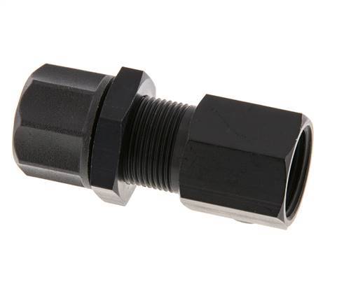 11.6x9 & G3/8'' Aluminum Straight Push-on Fitting with Female Threads Bulkhead