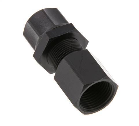 11.6x9 & G3/8'' Aluminum Straight Push-on Fitting with Female Threads Bulkhead