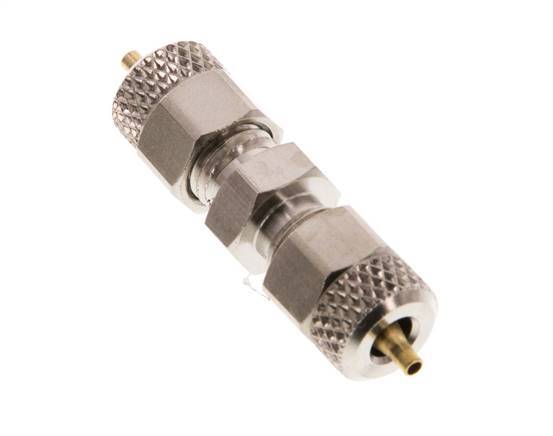 4x2 Nickel plated Brass Straight Push-on Fitting [2 Pieces]