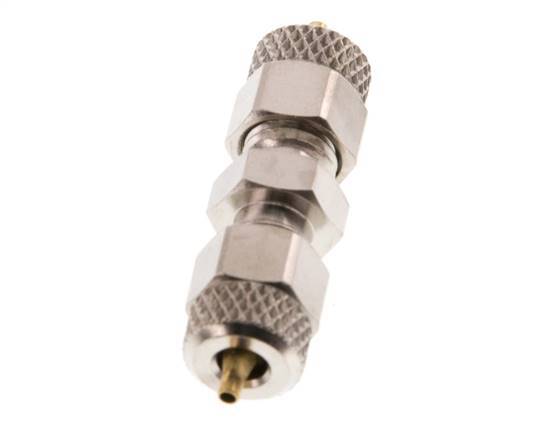 4x2 Nickel plated Brass Straight Push-on Fitting [2 Pieces]