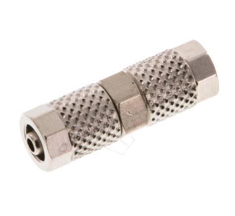 5x3 Nickel plated Brass Straight Push-on Fitting [2 Pieces]