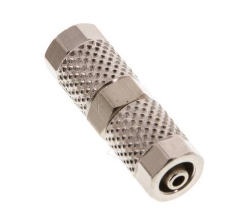 5x3 Nickel plated Brass Straight Push-on Fitting [2 Pieces]