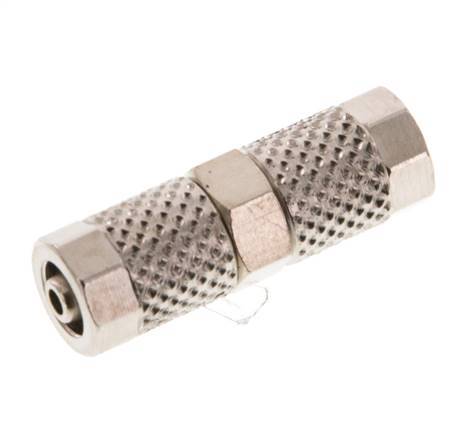 5x3 Nickel plated Brass Straight Push-on Fitting [2 Pieces]