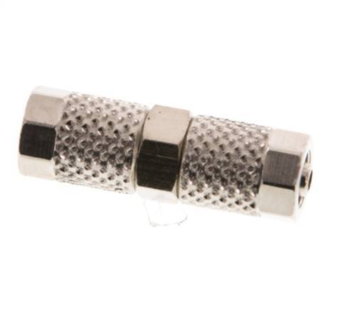 5x3 Nickel plated Brass Straight Push-on Fitting [2 Pieces]