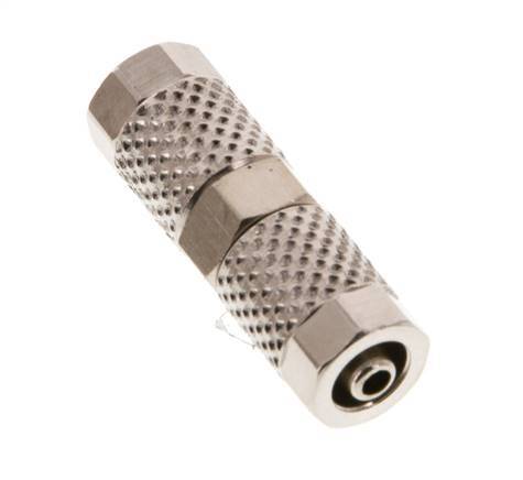 5x3 Nickel plated Brass Straight Push-on Fitting [2 Pieces]