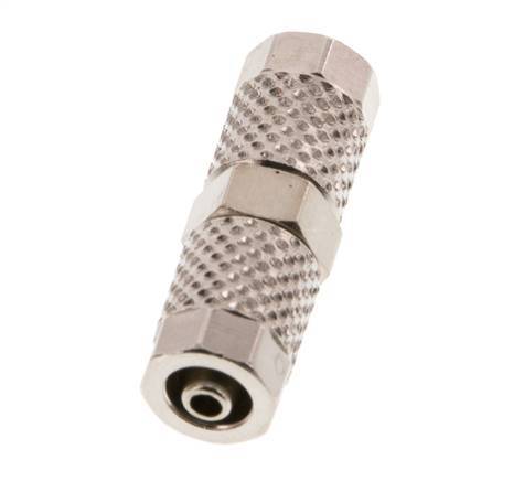 5x3 Nickel plated Brass Straight Push-on Fitting [2 Pieces]