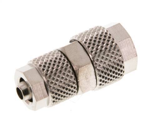 8x6 & 6x4 Nickel plated Brass Straight Push-on Fitting [2 Pieces]